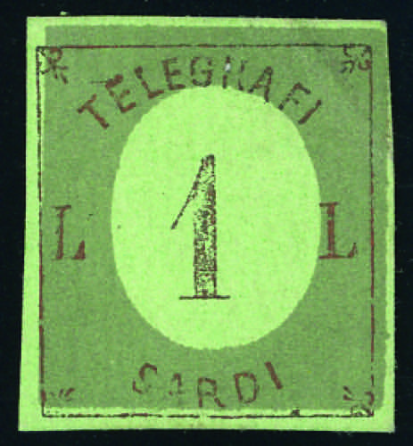 1858 - 1 lira saggio di ... 
