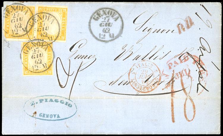 SARDEGNA-STATI UNITI 1862 - 80 ... 