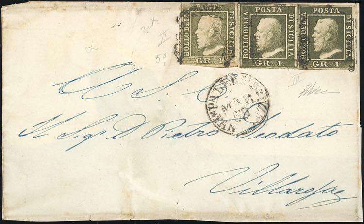 1859 - 1 grano verde oliva ... 