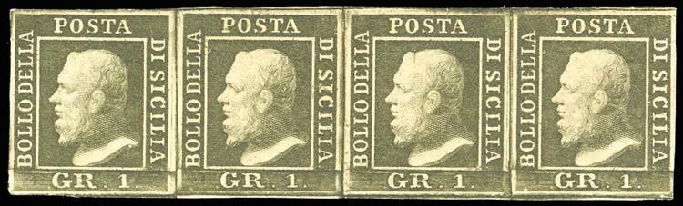 1859 - 1 grano verde oliva scuro, ... 