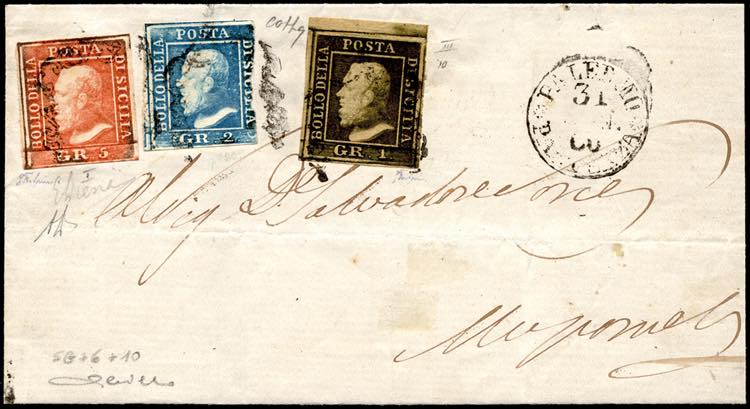 1860 - 5 grana vermiglio chiaro, I ... 