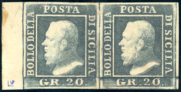 1859 - 20 grana grigio ardesia ... 