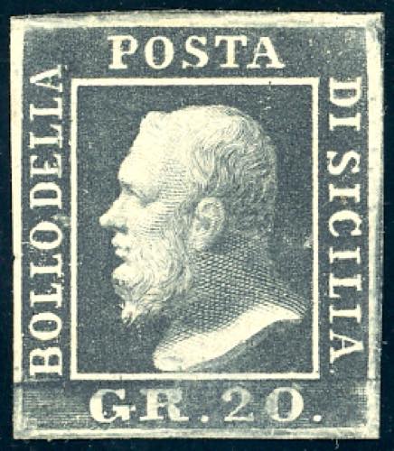 1859 - 20 grana ardesia scuro ... 