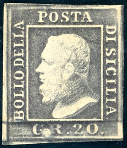 1859 - 20 grana ardesia violaceo ... 