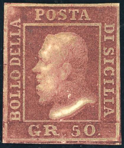 1859 - 50 grana lacca bruno (14), ... 