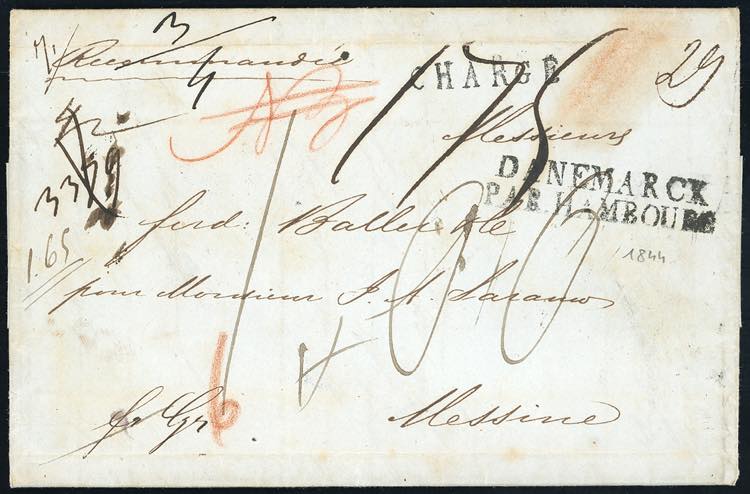 SICILIA-DANIMARCA 1844 - Lettera ... 