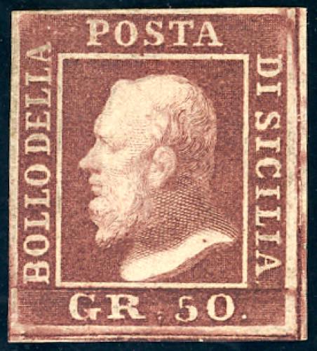 1859 - 50 grana lacca bruno (14), ... 