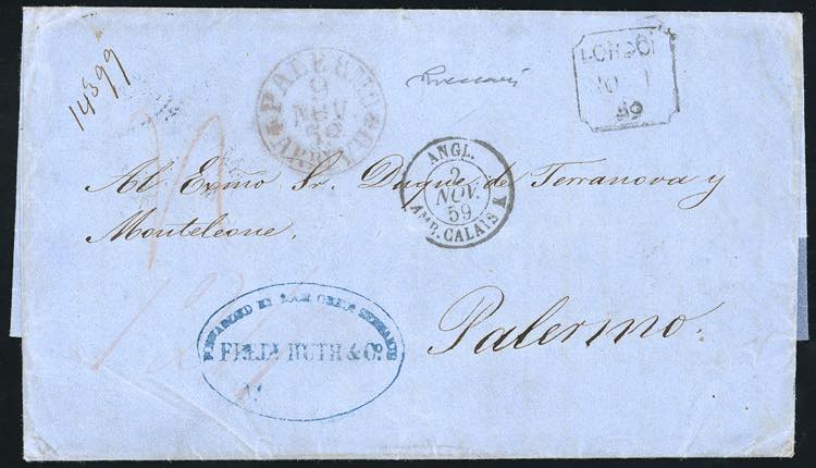 SICILIA-MESSICO 1859 - Lettera non ... 
