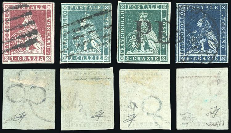 1851 - 1 crazia, 2 crazie, 4 ... 