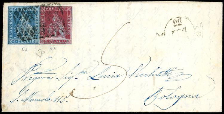 1852 - 1  crazia carminio, 2 ... 