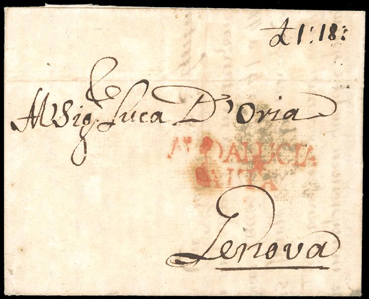 SARDEGNA-SPAGNA 1772 - Lettera ... 