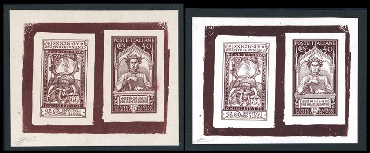 1921 - 25 e 40 cent. Dante ... 