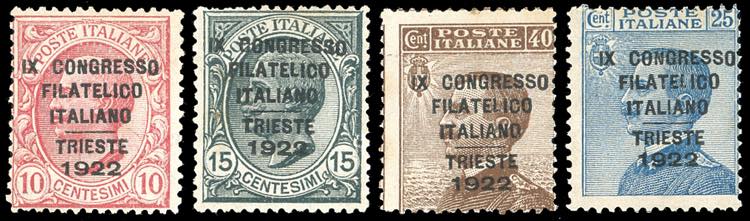 1922 - Congresso Filatelico, serie ... 