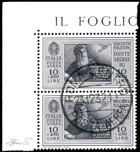 1932 - 10 + 2,50 lire Dante (31), ... 