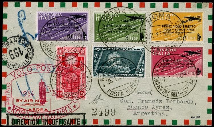 1934 - Volo Roma-Buenos Aires, ... 