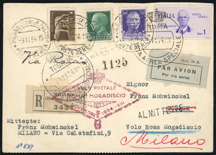 1934 - 1 lira Volo ... 