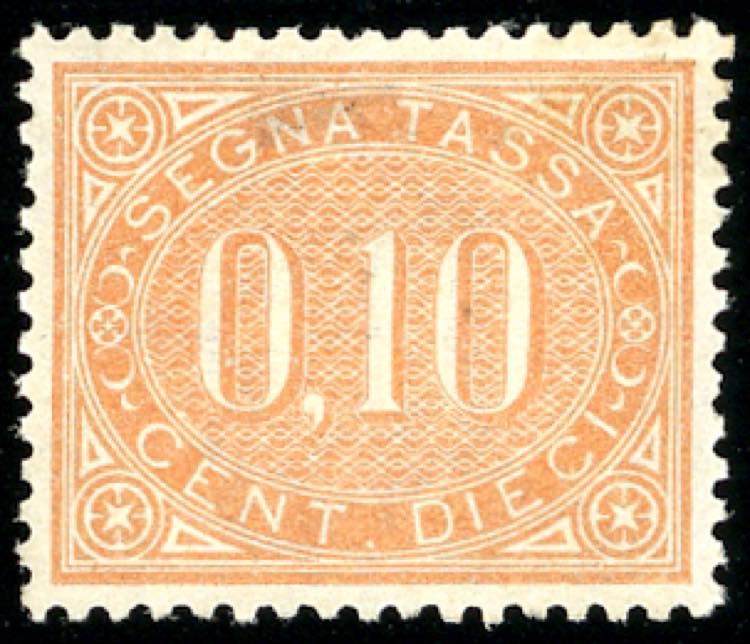 1869 - 10 cent. bruno arancio (2), ... 