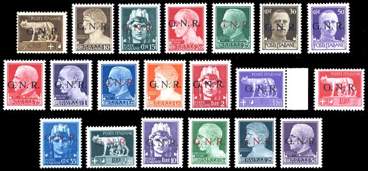 1944 - Soprastampati G.N.R. ... 