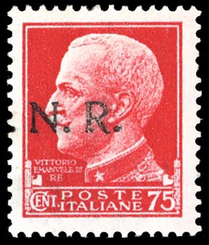 1943 - 75 cent. soprastampa G.N.R. ... 