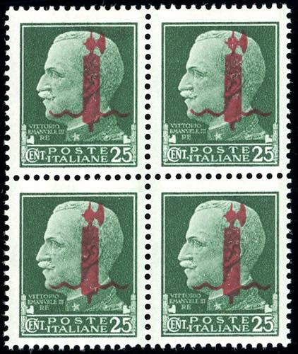 1944 - 25 cent. soprastampato ... 