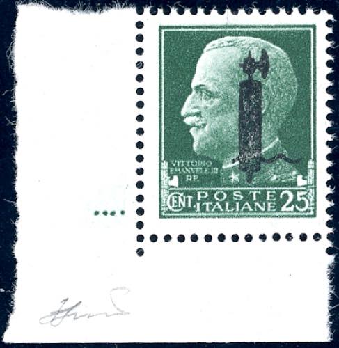 1944 - 25 cent. soprastampa fascio ... 