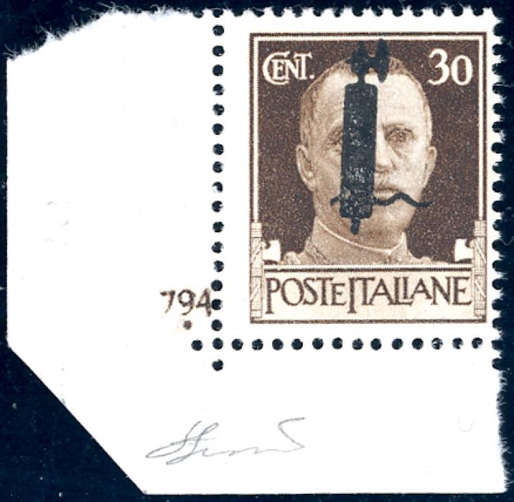 1944 - 30 cent. soprastampa fascio ... 