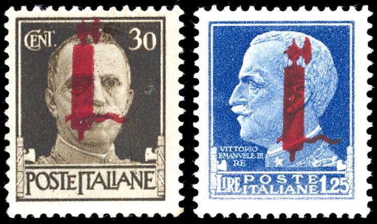 1944 - 30 cent. e 1,25 lire, ... 