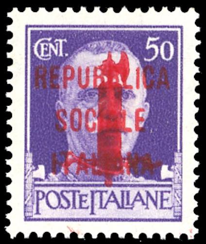1944 - 50 cent. doppia soprastampa ... 