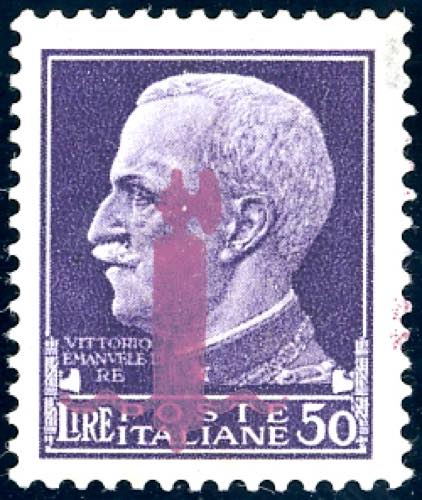 1944 - 50 lire soprastampa fascio ... 