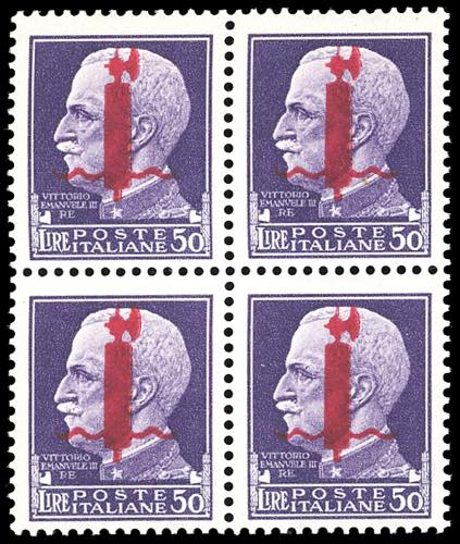 1944 - 50 lire soprastampato ... 