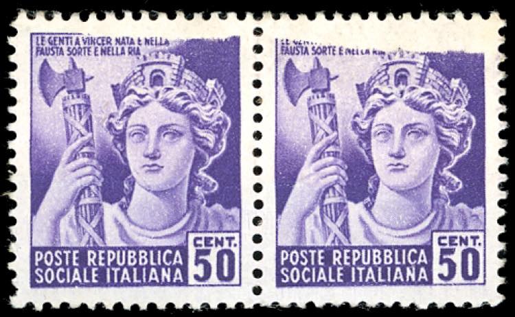 1944 - 50 cent. Monumenti ... 