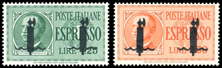 ESPRESSI 1944 - 1,25 E 2,50 lire, ... 
