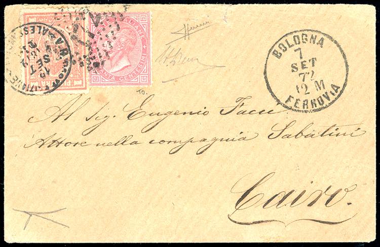 REGNO DITALIA-EGITTO 1872 - 40 ... 