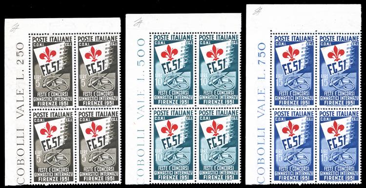 1951 - Ginnici, serie completa ... 