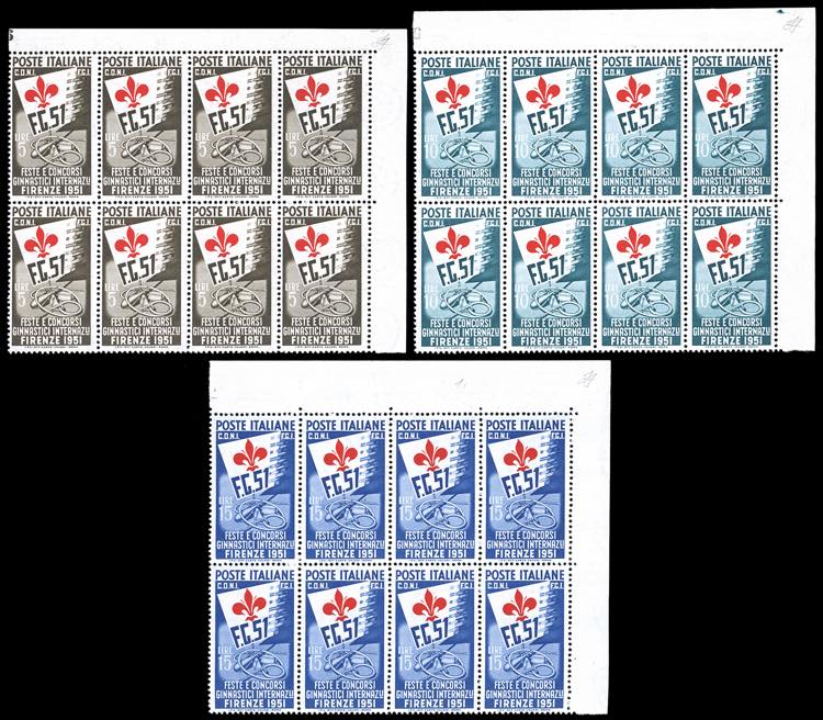 1951 - Ginnici, serie completa ... 