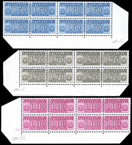 1953/55 - I tre valori 50, 75 e ... 