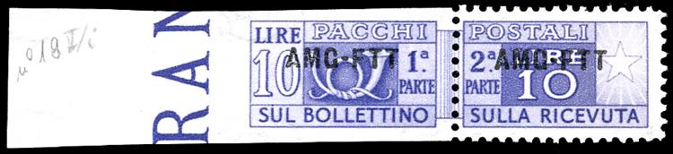 PACCHI POSTALI 1952 - 10 lire, ... 