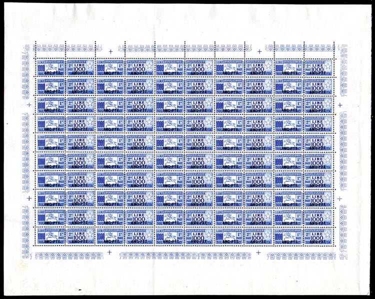 PACCHI POSTALI 1954 - 1.000 lire ... 