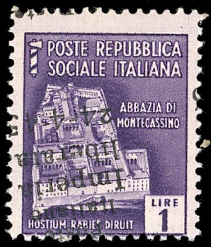 IMPERIA 1945 - 1 lira, soprastampa ... 