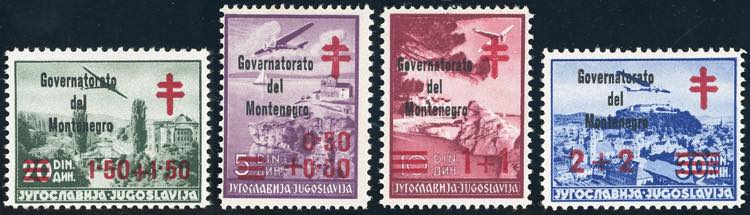 MONTENEGRO 1942 - Croce Rossa, ... 