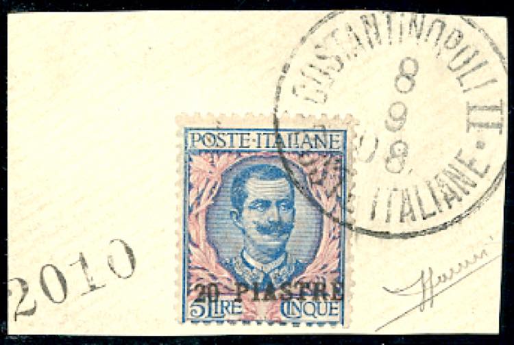 COSTANTINOPOLI 1908 - 20 piastre ... 