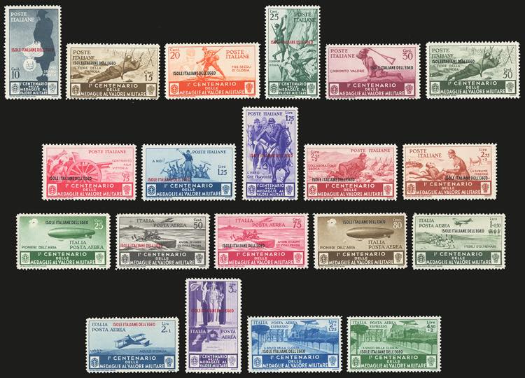 1934 - Medaglie al valore, serie ... 