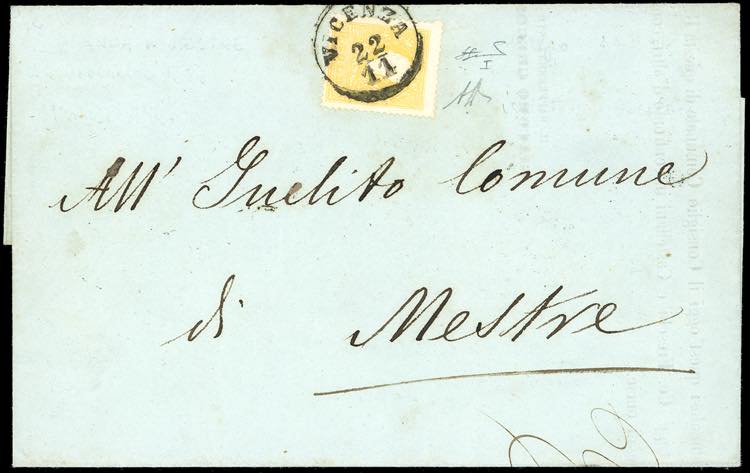 1858 - 2 soldi giallo, I tipo ... 