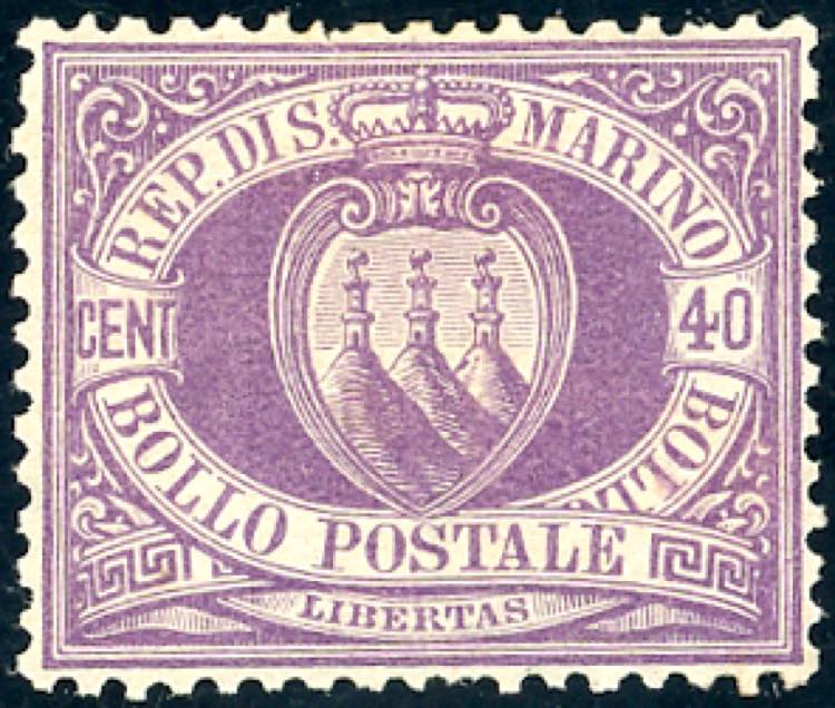 1877 - 40 cent. violetto (7), ... 