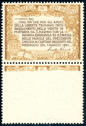 1947 - 1 lira Roosvelt (301), ... 