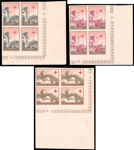 1951 - Croce Rossa, serie completa ... 