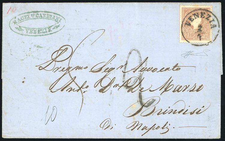 1862 - 10 soldi bruno, II tipo ... 