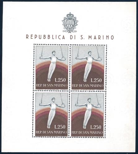 1955 - 250 lire Ginnasta, ... 