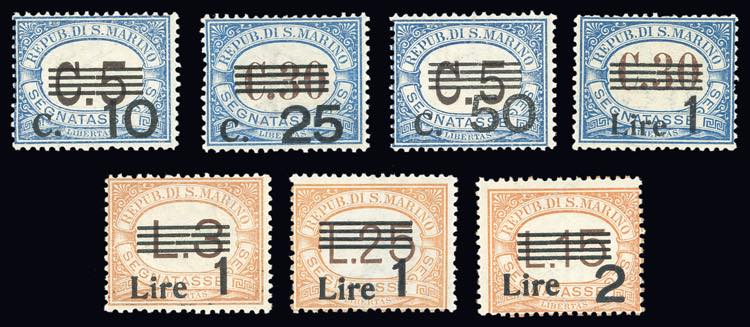 1936/39 - Soprastampati, serie ... 