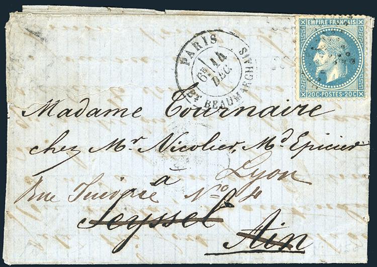 FRANCIA POSTA AEREA BALLON MONTE ... 